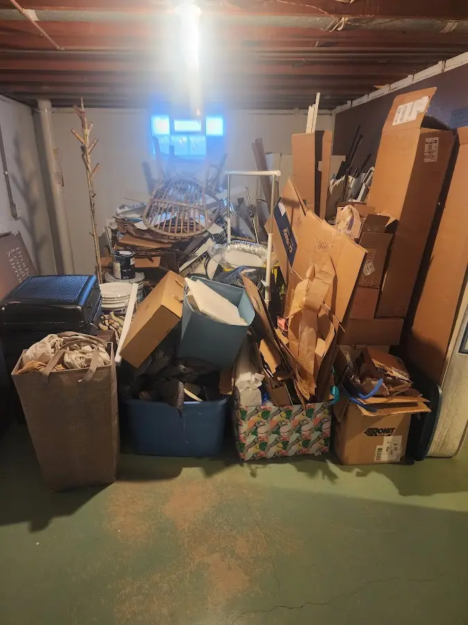 Roll-off dumpster container at job site for 2 Yard Dumpster Rental in Monahans